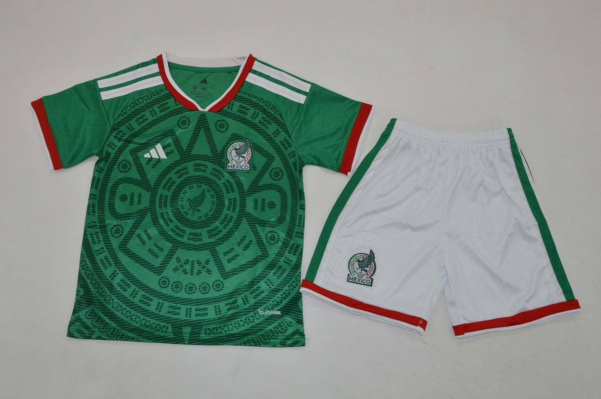 Kids-Mexico 2026 World Cup Home Soccer Jersey